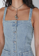 DR. DENIM Drift Light Retro Nia Τζιν Φόρεμα