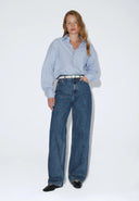 DR. DENIM Wes  Blue Stripe Πουκάμισο