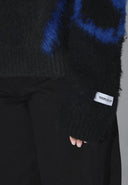 DR. DENIM Dig F Black Blue Bloom Cardigan