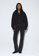 DR. DENIM Aiden Zip Μαύρη Ζακέτα