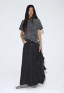 DR. DENIM Talia Seam Washed Grey T-shirt
