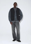 DR. DENIM Terry Quilted Μαύρο Γιλέκο