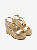 PALOMITAS By PALOMA BARCELO Fauna Nappa Metal Platino Πλατφόρμες