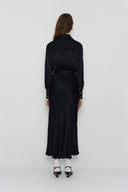 NADIA RAPTI Lotus Black Skirt With Flowers