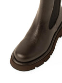 PALOMA BARCELÓ Cintia Nappa Grain Brown Μποτάκια