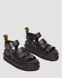 DR. MARTENS Blaire Athena Leather Strap Sandals Black