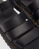 DR. MARTENS Blaire Athena Leather Strap Sandals Black