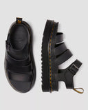 DR. MARTENS Blaire Athena Leather Strap Sandals Black