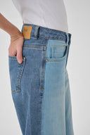 MY ESSENTIAL WARDROBE Louis Wide Δίχρωμο Τζιν