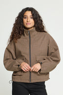 ICHI Ihesolu Καφέ Καρό Jacket