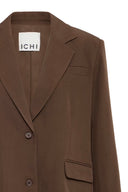 ICHI Ihfava Oversized Brown Jacket