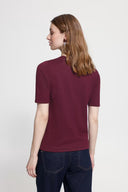 ICHI Ihluls Ribbed Red T-shirt