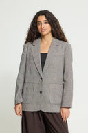 ICHI Ihlubana Grey Check Σακάκι
