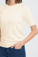 ICHI Ihluls Birch Ribbed T-shirt
