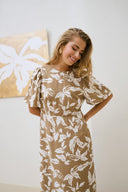 KAFFE Kamarlo Midi Φόρεμα Με Λουλούδια