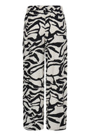 ICHI Ihlinno Animal Print Trousers