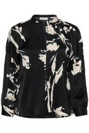 InWear Meadowiw Black Painted Flower Μπλούζα
