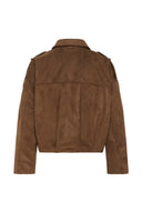 KAFFE Kagalikea Suede Cropped Jacket