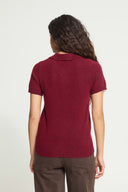 ICHI Ihdasila Red Polo Sweater