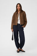 KAFFE Kagalikea Suede Cropped Jacket