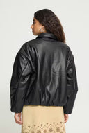 ICHI Ihgirana Μαύρη Δερματίνη Jacket