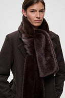 InWear Zabelleiw Dark Brown Γούνινο Κασκόλ