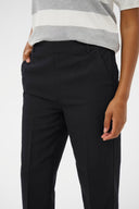 KAFFE Kasakura Black Deep Cropped Παντελόνι