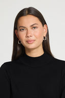 ICHI Ihluls Turtleneck Μαύρο Πουλόβερ