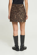 ICHI Ihwoola Animal Print Φούστα