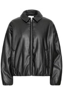 ICHI Ihgirana Μαύρη Δερματίνη Jacket