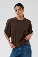KAFFE Kastormy Καφέ Τ-shirt