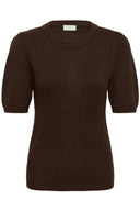 KAFFE Kavivian Coffee Bean Knitted Top