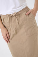 KAFFE Kanaya Maxi Skirt Beige