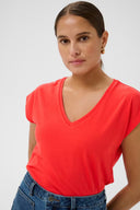 KAFFE Kalise Κόκκινο T-Shirt