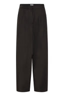 ICHI Ihfava Barrel Black Trousers