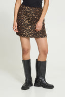 ICHI Ihwoola Animal Print Φούστα