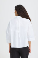 ICHI Ihluanne Λευκό Boxy Πουκάμισο