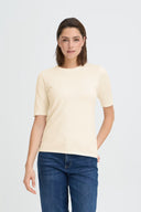 ICHI Ihluls Birch Ribbed T-shirt