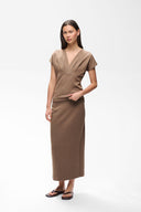 InWear Aida Καφέ Midi Φούστα