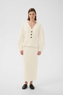 InWear Aida Εκρού Midi Φούστα