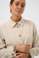 KAFFE Kaomila Feather Gray Jacket