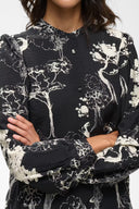 InWear Makennaiw Μαύρο Botanical Πουκάμισο