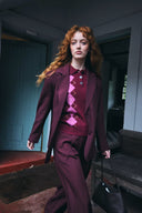 ICHI Ihdasila Red Polo Sweater