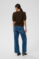 KAFFE Kavivian Coffee Bean Knitted Top