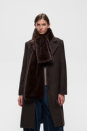 InWear Zabelleiw Dark Brown Γούνινο Κασκόλ