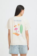 ICHI Ihbalmers Λευκό T-Shirt