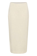 InWear Aida Εκρού Midi Φούστα
