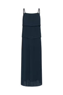 KAFFE Kakiera Maxi Πλισέ Μπλε Φόρεμα