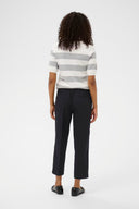 KAFFE Kasakura Black Deep Cropped Παντελόνι