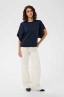 KAFFE Kastormy Midnight Marine / Blue Τοπ T-Shirt